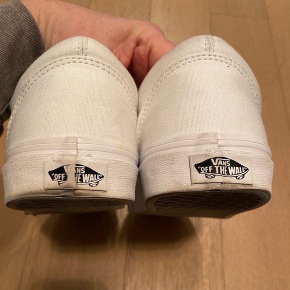 Canvas Old Skool Men’s True White Vans Size 11 - Picture 6 of 7